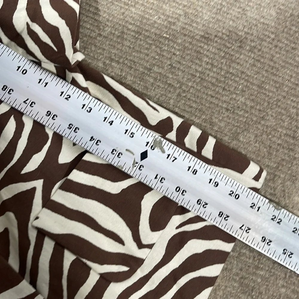 Kate Spade Brown Rose Zebra Safari Jacket size 6‎
